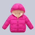 Winter Baby Kids Fleece Jacket For Children Cartoon Coats Autumn Boys Warm Hooded Down Jackets Girls Plush Warm Outerwear.