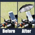 1Pcs New Motorcycle Phone Holder Mini Sunshade Umbrella Bicycle Decoration Accessories Polyester Mobile Motorcycle Accessories. 