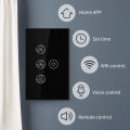 Tuya WiFi Ceiling Fan Light Smart Switch Touch Interruptor Smart Home App Remote Speed Control Works With Alexa Home.