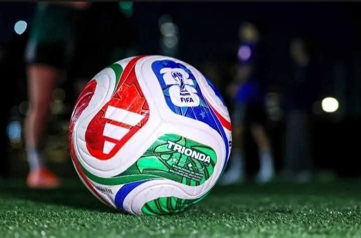 FOOTBALL FIFA World cup - 2026 Sports Match Quality Football is white in color with an Excellent graphics Ball Size 5 Trionda ball