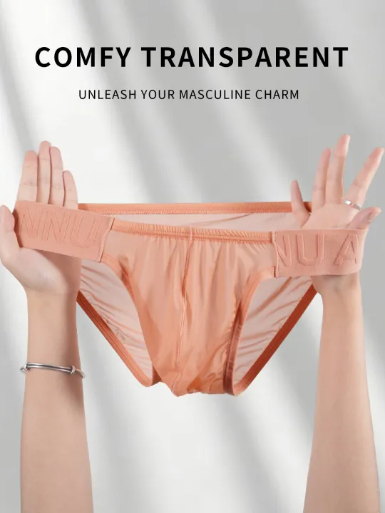 Men's%20Nylon%20Ice%20Silk%20Mesh%20Sheer%20Briefs%20U%20Convex%20Pouch%20Wide%20Elastic%20Waistband%20Summer%20Underwear%20-%20Image%206