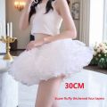 Boneless Ultra Poof Petticoat for Lolita - Wire-Free Soft Tulle Skirt Puffer, Flying Saucer Cut for Daily Cosplay & Maid Dresses. 
