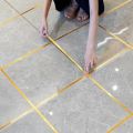 Self-Adhesive Tile Stickers Tape Floor Waterproof Wall Gap Sealing Strip Gold Silver Tile Beauty Seam Sticker Home Decoratio. 
