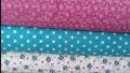 polka dot unstitched linen, cotton and georgett fabric in different colours. 