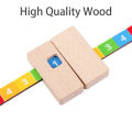 Children Wooden Math Arithmetic Learning Toys Montessori Teaching Addition Ruler Educational Number Toys For Kids Teaching Aids. 