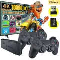 4K 10000 games 64GB Retro game For Dropshiopping Xmas Gift Video Game Sticks M8 Console 2.4G Dual Wireless Controller Game Stick. 