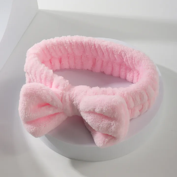 Bow%20Headband%20Wristband%20Set%20Towel%20Elastic%20Soft%20Washing%20Face%20Shower%20Make%20up%20Yoga%20Sports%20Skincare%20Headband%20for%20Women%20Girls%20-%20Image%202