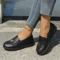 Women Shoes Ultra-Light Polyurethane Sole Artificial Leather Shoes Woman 2026 Summer Ladies' Single Shoes.