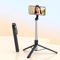 Bluetooth Selfie Stick Tripod with Wireless Remote Extendable Phone Stand for Live Streaming Video Recording and Hands Free.