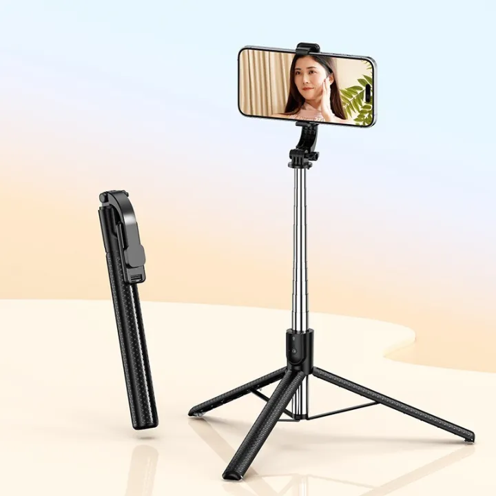 Bluetooth%20Selfie%20Stick%20Tripod%20with%20Wireless%20Remote%20Extendable%20Phone%20Stand%20for%20Live%20Streaming%20Video%20Recording%20and%20Hands%20Free%20-%20Image%202