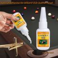 Heavy-Duty Fast-Drying Billiard Club Adhesive - with Precision Nozzle Repair & Bonding Glue for Cue Sticks, Billiard Accessories.