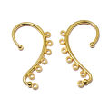 10pcs 60x36mm DIY Earrings Hair Jewelry Making Gold Silver Color Wedding Accessories Copper Metal Bridal Combs Findings. 