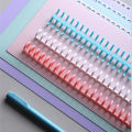 30 Holes Loose-leaf Plastic Binding Ring Spring Spiral Rings Binder Strip For A4 Paper Notebook Stationery Office Supplies.
