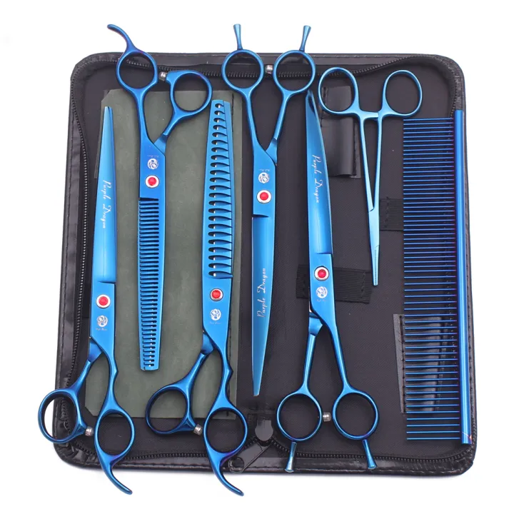 Purple%20Dragon%208%20Inch%20Dog%20Grooming%20Scissors%20Thinning%20Shears%20Professional%20Cat%20Pet%20Scissors%20Hair%20Cutting%20High%20Quality%20Z3015-b%20-%20Image%202