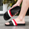 2025 Fashion men's and women's slippers Summer flat sandals Light family bathroom slippers couple indoor non-slip shower shoes.