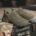 Men Tactical Boots Anti Slip Work Lace Up Unisex  Shoes Outdoor Hiking Boots Desert Top Male  Boots Special Forces. 