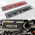 Honda logo aluminum plate Honda i-VTEC engine cover 2.4 metal badge on engine cover. 