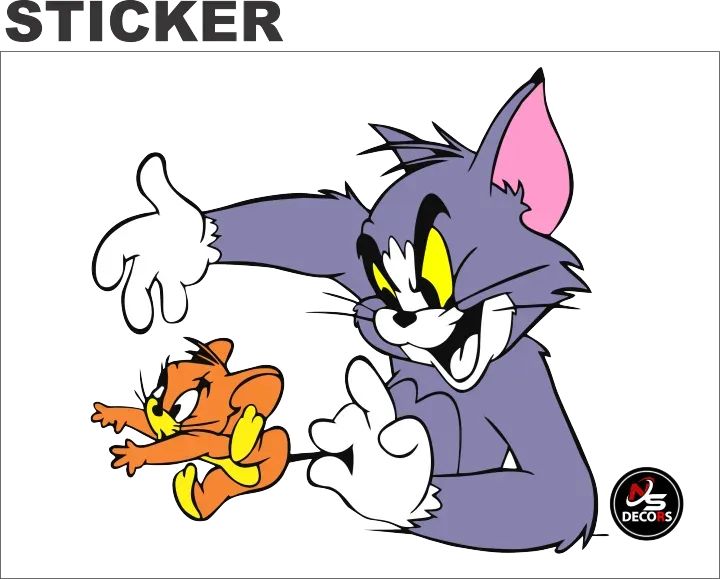 Tom and jerry sticker for car exterior | Daraz.pk