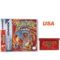 2025 New Pok é mon Series Jade Red Leafgreen Ruby Sapphire 5th Edition GBA Game Box, 32-bit Video Game Cartridge, No Manual.