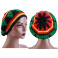 Jamaican Multi-colour Printed Knitted Hat Bob Rasta Beanie Hats Hip Hop Cap Men Women Caribbean Fancy Dress Reggae Beret Cap.