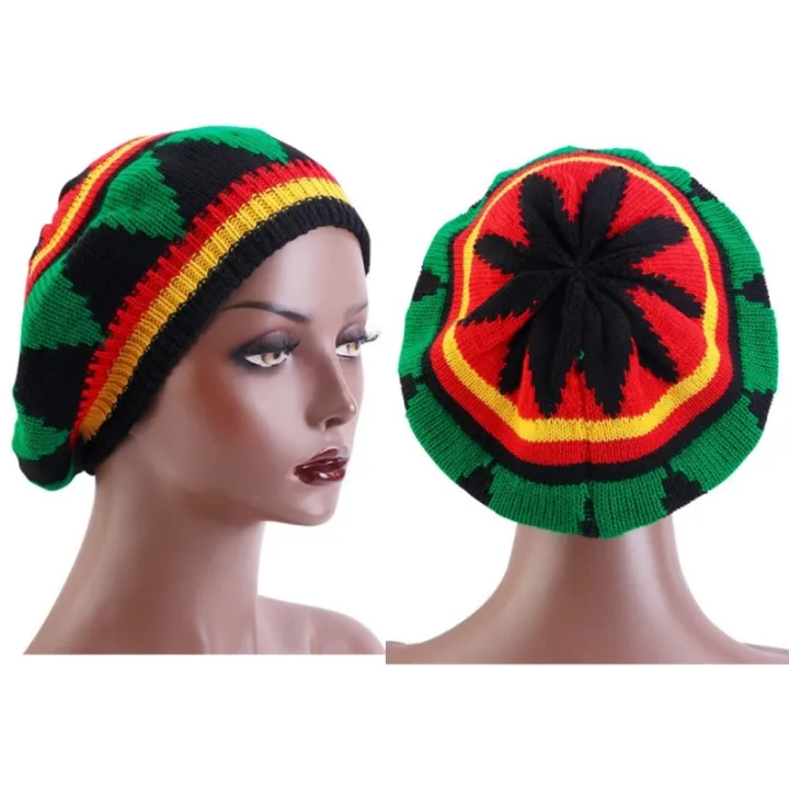 Jamaican%20Multi-colour%20Printed%20Knitted%20Hat%20Bob%20Rasta%20Beanie%20Hats%20Hip%20Hop%20Cap%20Men%20Women%20Caribbean%20Fancy%20Dress%20Reggae%20Beret%20Cap%20-%20Image%204