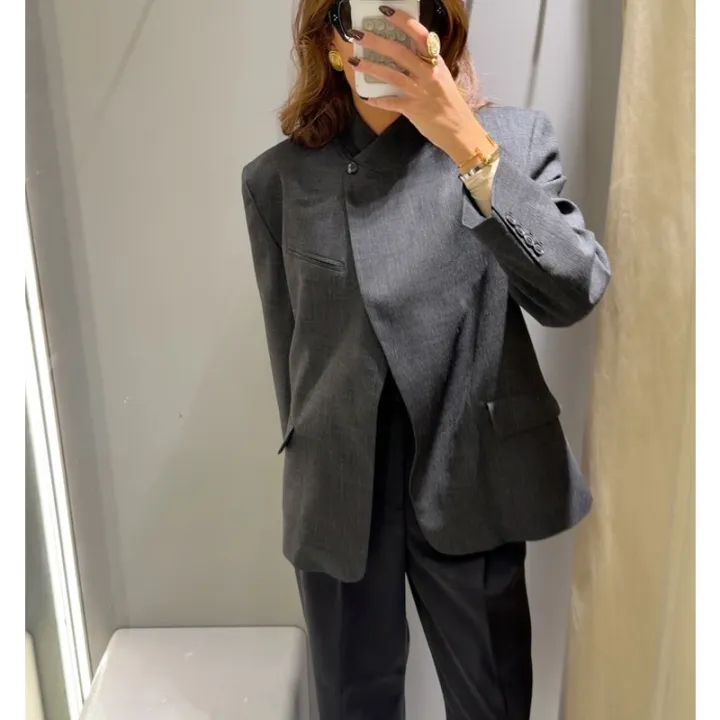MUJER%20Women's%20Tailoring%20Blazers%20Vintage%20Office%20Blazer%20Woman%20Faux%20Wool%20Coats%20for%20Women%20Streetwear%20Outerwears%20Fitted%20Jacket%20Women%20-%20Image%206