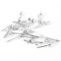50pcs Open End Rivets Aluminum Decoration Pull Nail 2.4mm/3.2mm/4mm/4.8mm Lightweight Corrosion-resistant for DIY Accessories. 