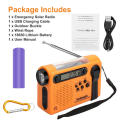 Portable Solar Hand Crank Radio 3 In 1 2000mAh Power Bank Phone Charger Flashlight Emergency Radio AM/FM/SW Weather Radios.
