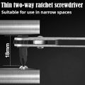 Right Angle Bidirectional Ratchet Screwdriver Socket Set Bit 1/4 Hexagon Handle Drive Torx Slot DIY Multifunctional Hand Tool. 