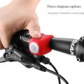 ROCKBROS Electric Cycling Bells Horn Rainproof MTB Bicycle Handlebar Bell Silica gel Shell Ring Saving Bell Bicycle Accessory.