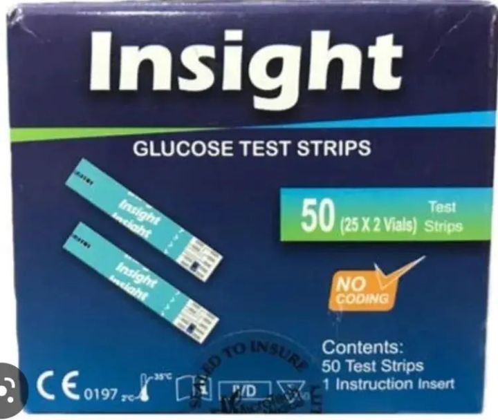 Insight Glucose test Strips (25*2)50 pcs | Daraz.com.bd