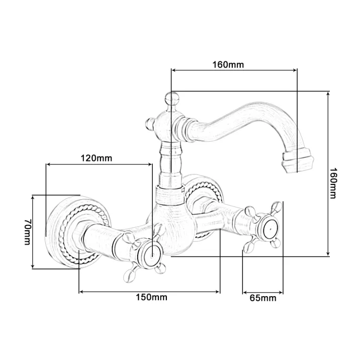 Classical%20Brass%20Kitchen%20Faucet%20Wall%20Mounted%20Dual%20Handle%20Holes%20Cold%20and%20Hot%20Water%20Taps%20Rotatable%20Kitchen%20Mixer%20Tap%20-%20Image%205
