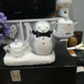 Yankee Candle Co. Diuble Porter Penguin Votive Holder Christmas/Holiday/ Winter. 
