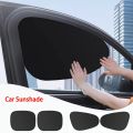 Car Side Window Sunshade, Electrostatic Adsorption Sun Shade Curtain, Anti-Glare UV Protection Heat Shield for Cars. 