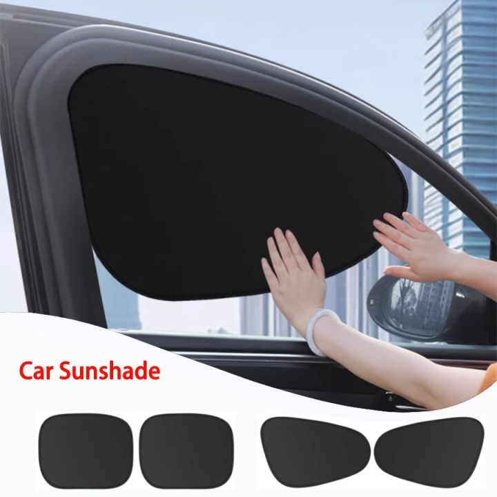 Car Side Window Sunshade, Electrostatic Adsorption Sun Shade Curtain, Anti-Glare UV Protection Heat Shield for Cars
