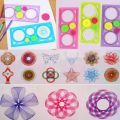 Spirograph Geometric Ruler Stencil Design Creative Gift Designer Spiral Art Tool. 