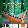 Dabule person  colourful  Hammock with carabina. 