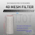 304 Stainless Steel Filter Screen 40 Mesh Pre-Filter Water Pump Filter 1/2 Inch 3/4 Inch 1 Inch Male pipe thread Filter. 