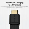 Hagibis USB4 Right Angle Cable Type C Fast Charging Capsule mini Cord 240W 80Gbps Date for Thunderbolt 5/4 iPhone 17 Pro Max 16.