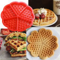 Silicone Waffle Molds Microwave Baking Cookie Heart Muffin Mould Mold Non-Stick Cake Mould Makers Roaster Cake Decorating Tools. 