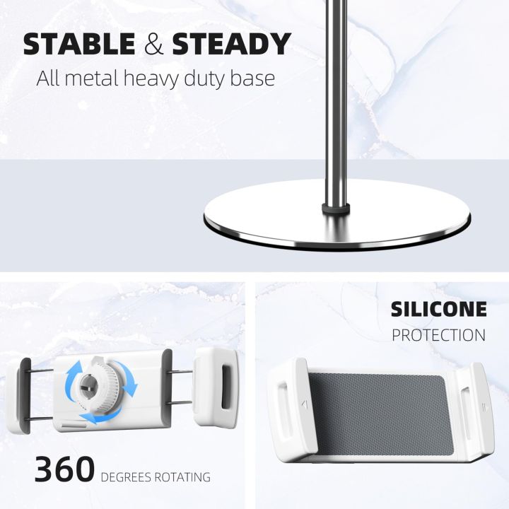 Oatsbasf%20Tablet%20Stand%20Height%20Adjustable%20Tablet%20Floor%20Holder%20for%20iPad/for%20iPad%20Pro/for%20iPhone/for%20Samsung/or%204.7-12.9''%20Devices%20-%20Image%202