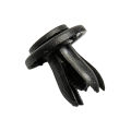 50pcs 6mm Plastic Rivets Black Rivet Fastener Mudguard Bumper Push Pin Clip For Most Car Models Interior Accessories. 