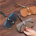 Es. high-end portable leather sunglasses case retail/wholesale Easyhome E914. 