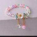 New Shell Daisy Charm Stretch Bracelets Bohemian Colorful Sunflower Crystal Beaded Bra.... 