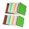 Macaroon Color A6/A5 PU Leather DIY Binder Notebook Cover Diary Agenda Planner Paper Cover School Stationery. 