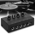 4 Channels Mini Headphone Amplifier HA400 Ultra-Compact Stereo Audio Amplifier With Power Adapter 10MHz Earphone Amp for Music. 