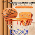 Boys Basketball Hoops Children's Basketball Hoops Household Mute Ball Wall Mounted Foldable Basketball Hoop Training Equipment.
