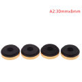 4pcs Aluminum Amplifier Feet Shock Absorber HIFI Amplifier  Feet Turntable Feet Audio Speaker Isolation Feet Pad 40mmx10mm. 