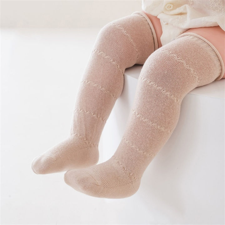 Summer%20Baby%20Hollow%20Out%20Long%20Socks%20Breathable%20Mesh%20Cotton%20Princess%20Knee%20High%20Sock%20Spanish%20Style%20Thin%20Non-slip%20Newborn%20Socks%200-5Y%20-%20Image%204