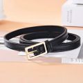 Women's Belt Minimalist Trendy Thin Belt High End Authentic Casual Versatile Needle Button Belt with Skirts Jeans Lady Belts New. 